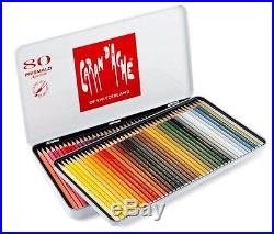 CARAN DACHE PRISMALO COLOUR PENCILS Box of 80 assorted watercolour pencils