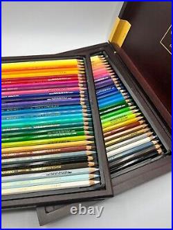 CARAN D'ACHE 30 Supracolor Aquarelle/ 30 Pablo Artist Colored Pencils Wood Box
