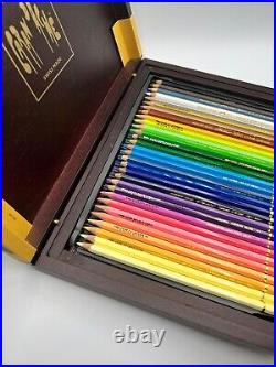 CARAN D'ACHE 30 Supracolor Aquarelle/ 30 Pablo Artist Colored Pencils Wood Box