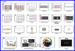 COLOUR BLOCK 181 pc Mixed Media Art Set in Durable Exquisite PU leather Case