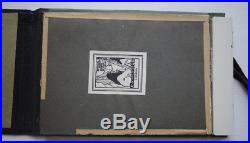 C. Roberson & Co ANTIQUE painting sketchbook & miniature watercolour metal box