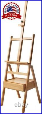 Caballete de suelo tipo caja, madera de haya, 43,5 x 44 x 150 cm (LxWxH) NEW US