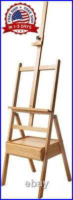 Caballete de suelo tipo caja, madera de haya, 43,5 x 44 x 150 cm (LxWxH) NEW US