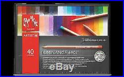 Caran D'Ache Luminance 6901 40 Pencils Box Highest Quality and Lightfastness