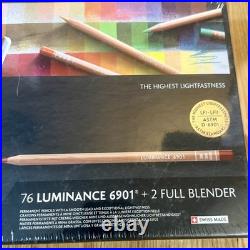 Caran D'Ache Luminance 6901 Colored Pencil Set, 76-Count