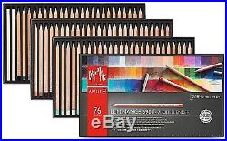 Caran D'Ache Luminance Artist Colour Pencils 76 Box Set Permanent LFI 6901 776