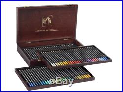 Caran D Ache Museum Aquarelle 76 Soft Water Colour Pencils Wooden Box