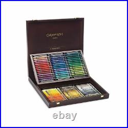 Caran D'Ache Neocolor II Water-Soluble Pastels Wooden Box 84 Count
