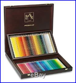 Caran D'Ache Prismalo 80 Set Artist Watercolour Colour Pencils Wooden Gift Box
