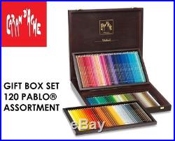 Caran D'ache Pablo 120 Coloured Pencil Wooden Box Gift Set Artist Sketching Draw