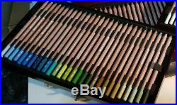 Caran D'ache Pastel Pencils 84 Colour Beautiful Wooden Box