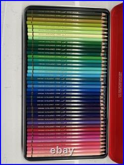 Caran d'Aache Pablo Permanent Colour Pencils Tin of 80 Coloured Pencil Open Box