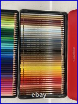 Caran d'Aache Pablo Permanent Colour Pencils Tin of 80 Coloured Pencil Open Box