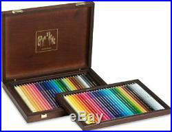 Caran d'Ache 30 Supracolor & 30 Pablo Wooden Box Artist Colour Pencils Gift Set