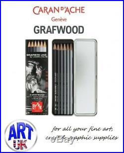 Caran d'Ache GRAPHITE LINE GRAFWOOD SETS Professional artists sketching pencils