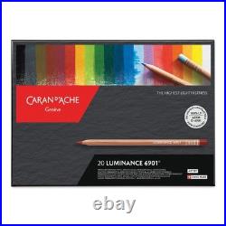 Caran d'Ache Luminance Colored Pencils Set of 20, Assorted Colors