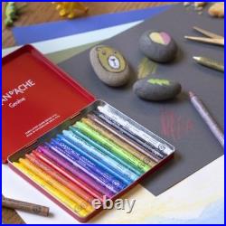 Caran d'Ache Neocolor Pastels 40 Vibrant Colors Artist Quality Metal Case