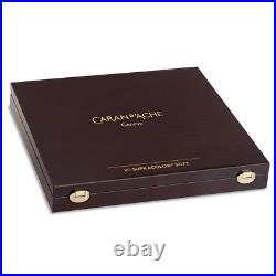 Caran d'Ache Supracolor Artist Water Soluble 80 Colour Pencils Wooden Gift Box