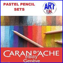 Caran d'Ache artists soft PASTEL PENCIL SETS of professional drawing sketching