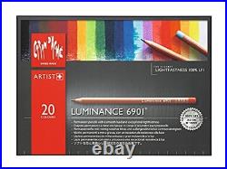 Caran d'Ache luminance colored pencil paper box 20 color set CdA 6901-720 Japa