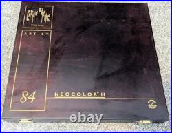 Caran d'Arche Neocolor II 84 Wax Pastel Wooden Collector's Box