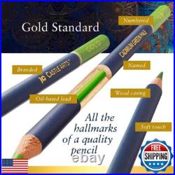 Castle Art Supplies Gold Standard 120 Coloring Pencils Set with Extras, Oil-b Castle Art Supplies Gold Standard 120 Coloring Pencils Set with Extras, Oil-b