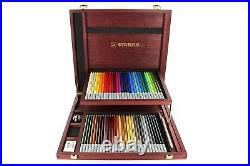Chalk-Pastel Pencil STABILO CarbOthello Wooden Box of 60 Assorted Color