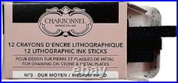 Charbonnel Professional Litho Crayons No3 Medium, Set of 12