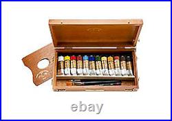 Charvin Extra Fine Oil Color Wooden Box Set of 12 20 ml Tubes Assorted Colors