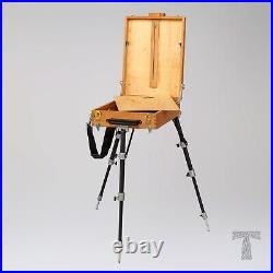 Classic wooden Easel for painting, portable easel, Pochade box IMPainter Tart 104
