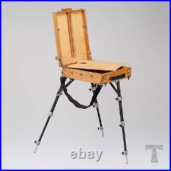 Classic wooden Easel for painting, portable easel, Pochade box IMPainter Tart 104