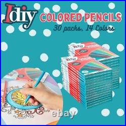 Colored Pencil Bulk Boxes 14 Vibrant Colors per Set, 30 Packs (420 count)