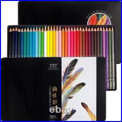 Colored Pencils 36 Colors Oil-based, Artist & Beginner, Metal Box