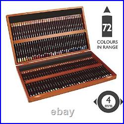 Colored Pencils Coloursoft Pencils Drawing Art Wooden Box 72 Count 0701031