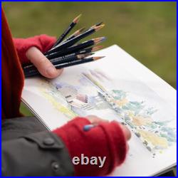 Colored Pencils, Watercolour, Water Color Pencils, Drawing, Art, Wooden Box, 48