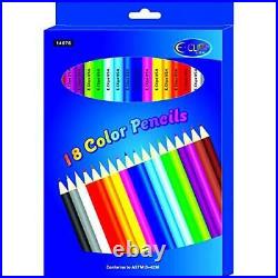 Coloring Pencils, 18 count Boxed, Case Pack of 48, Ideal for Bulk Buyers