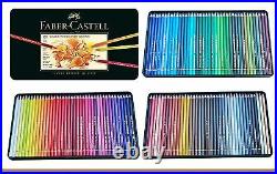 Coloured pencils POLYCHROMOS 120 colours Faber-Castell 110011 in metal box