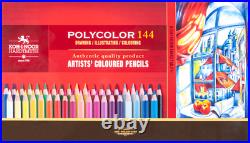 Coloured pencils Polycolor Koh-I-Noor 144 colours 3828 in 2 metal boxes