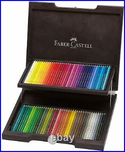 Colouring pencils Faber Castell polychromos artists drawing set in wooden box