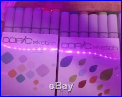 Copic Sketch Markers Lot of 47 Markers And A 0.5 Sketch Pen. New In Box
