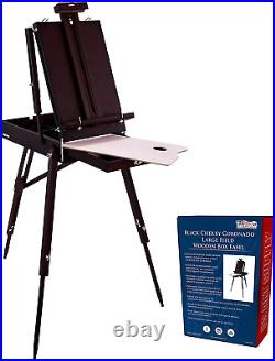 Coronado Black Cherry Easel, Large Adjustable Wooden French Style Field and Stud