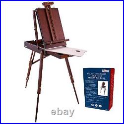 Coronado Walnut Easel, Large Adjustable Wooden French Style Field and Studio