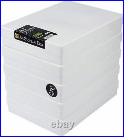Craft Storage Boxes A4 Plastic with Lids for Art Supplies, Paper Card Craft 3.6L