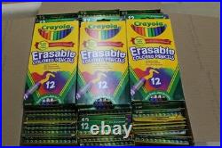Crayola Erasable Colored Pencils-108 Boxes (12 Pencils per box)-NEW Crayola Erasable Colored Pencils-108 Boxes (12 Pencils per box)-NEW