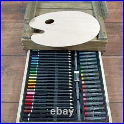Creative Essentials Plein Air Artist Cabinet Wood Easel Box Brown Excellent Set