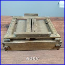 Creative Essentials Plein Air Artist Cabinet Wood Easel Box Brown Excellent Set