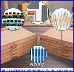 Customizable Art Supply Box 10 Drawers, 5 Compartments