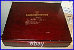 DALER-ROWNEY Artists' Water Colour RARE Wooden Box Set Pre-Owned Never Used