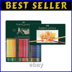 Deluxe 60-Count Colored Pencil Set for Artists Rich Pigments in Metal Tin