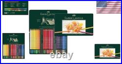 Deluxe 60-Count Colored Pencil Set for Artists Rich Pigments in Metal Tin
